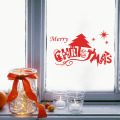 In Stock MOQ 500 Adhesive Removable Merry Christmas Window Sticker For Decoration